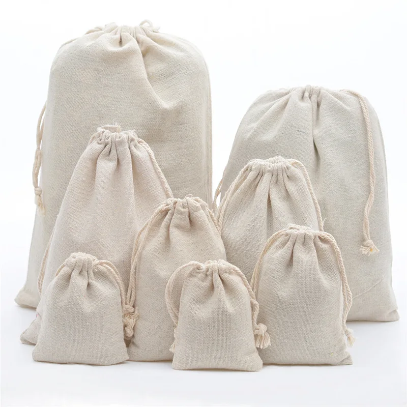 Linen Bag Bulk - Bolsa de joias de linho com