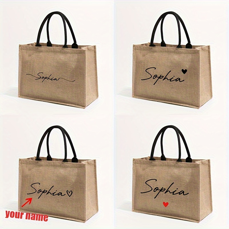 Linen Bag Bulk - Bolsa de Praia Personalizada com Nome