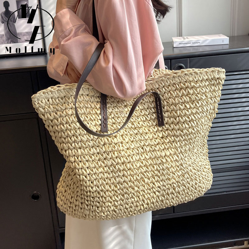 Sacola de tecido de palha femi - Linen Bag Bulk avaliação e preço