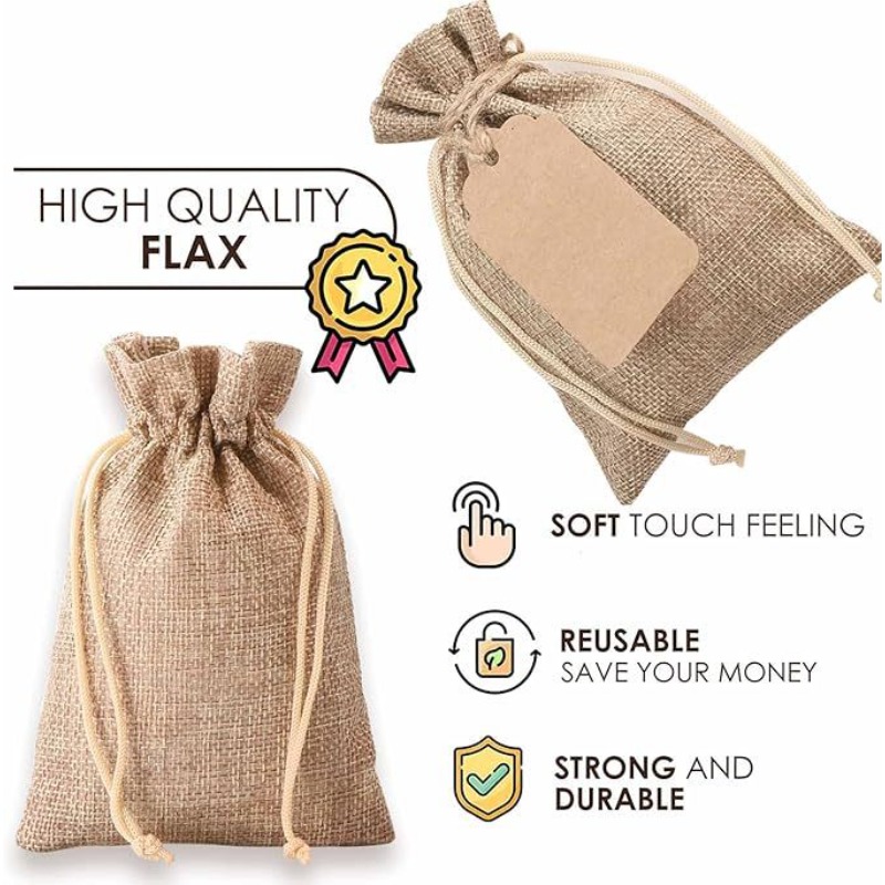 Conjunto de 21/51 Bolsas de Li - Linen Bag Bulk avaliação e preço