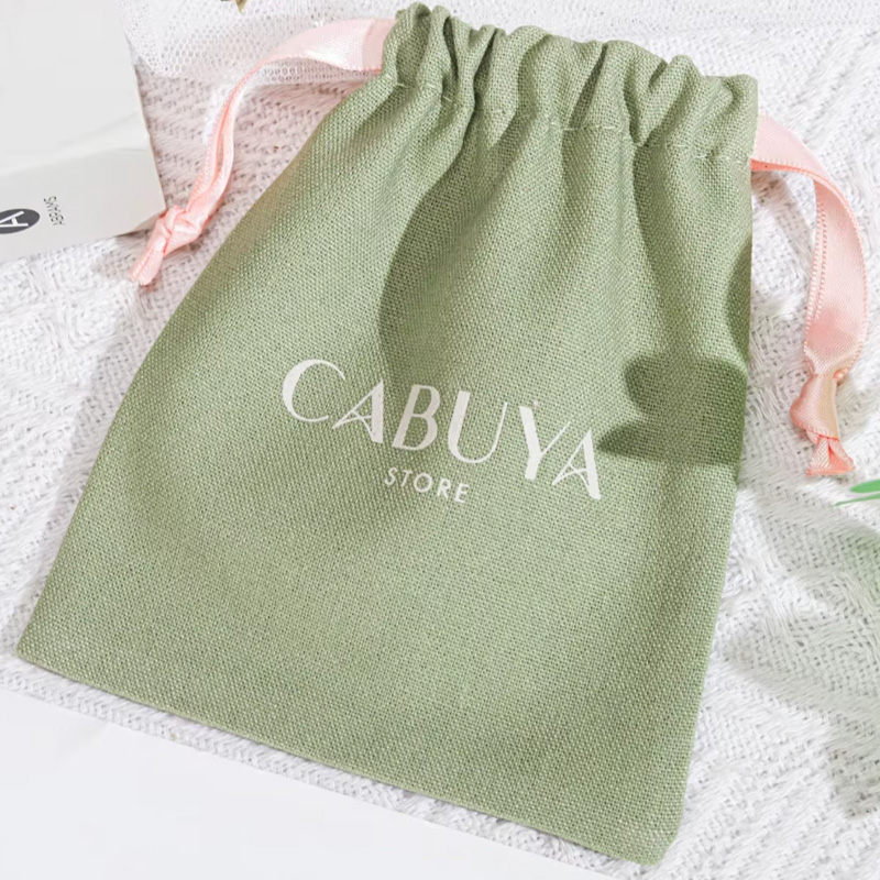 Alta qualidade verde algodão l - Linen Bag Bulk avaliação e preço
