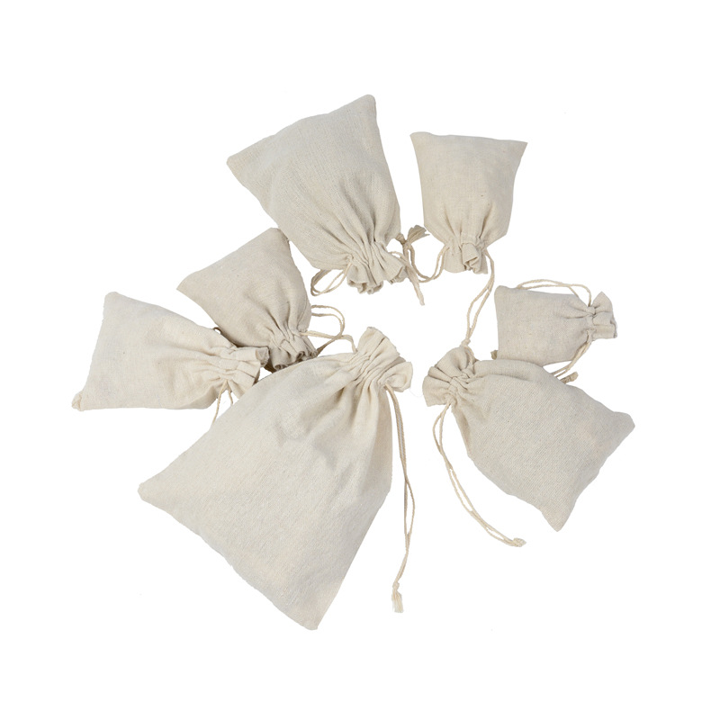 10 pçs algodão linho cordão pr - Linen Bag Bulk avaliação e preço