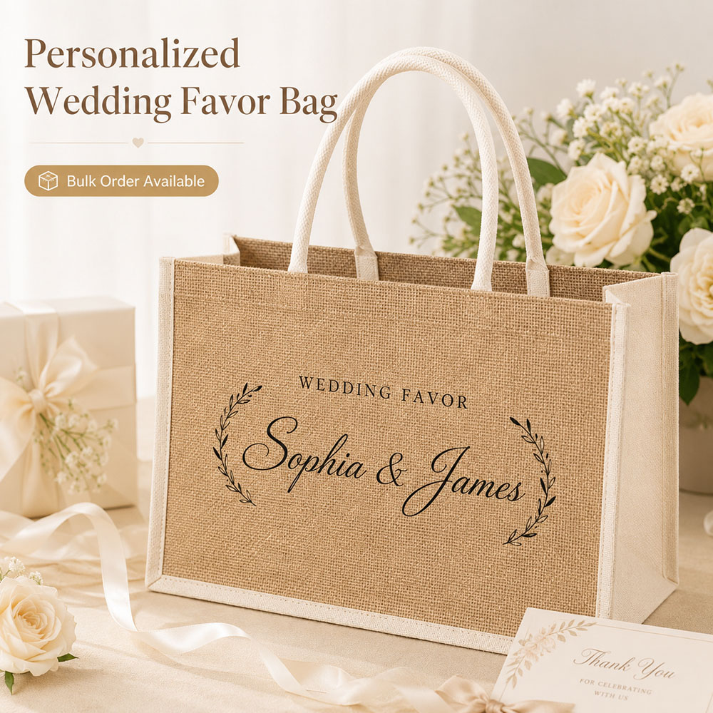 Sacola de Presente de Casament - Linen Bag Bulk avaliação e preço